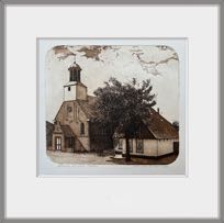 kerkje de koog
ets / aquatint